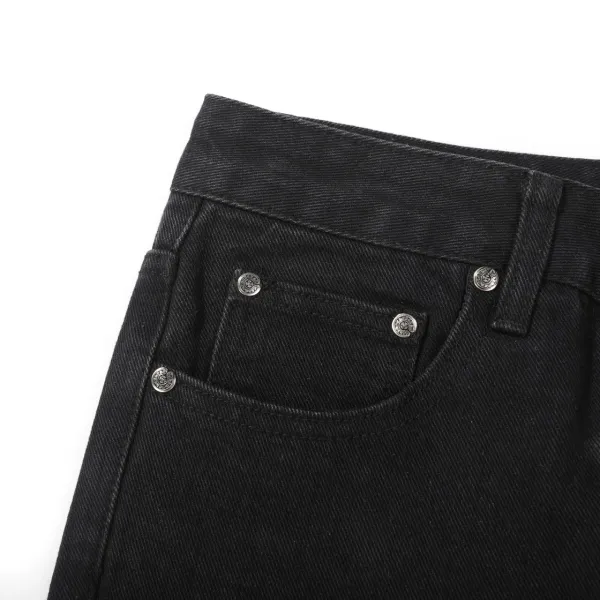 Chrome Hearts x Unknown Artist Cross-Print Black Denim Jeans - 11