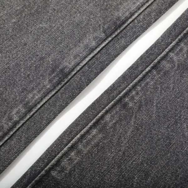 Chrome Hearts Cross Embroidered Distressed Gray Jeans - 11