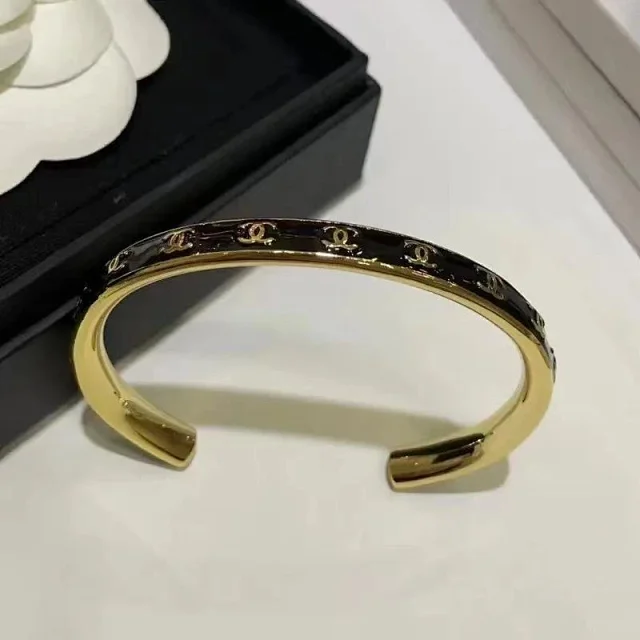 Chanel Jewelry Logo Cuff Bracelet product detail image 11