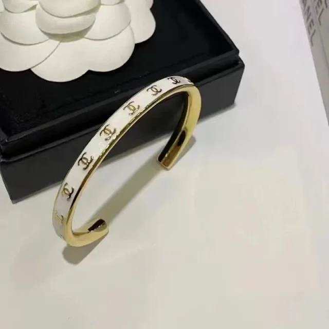 Chanel Jewelry Logo Cuff Bracelet product detail image 12