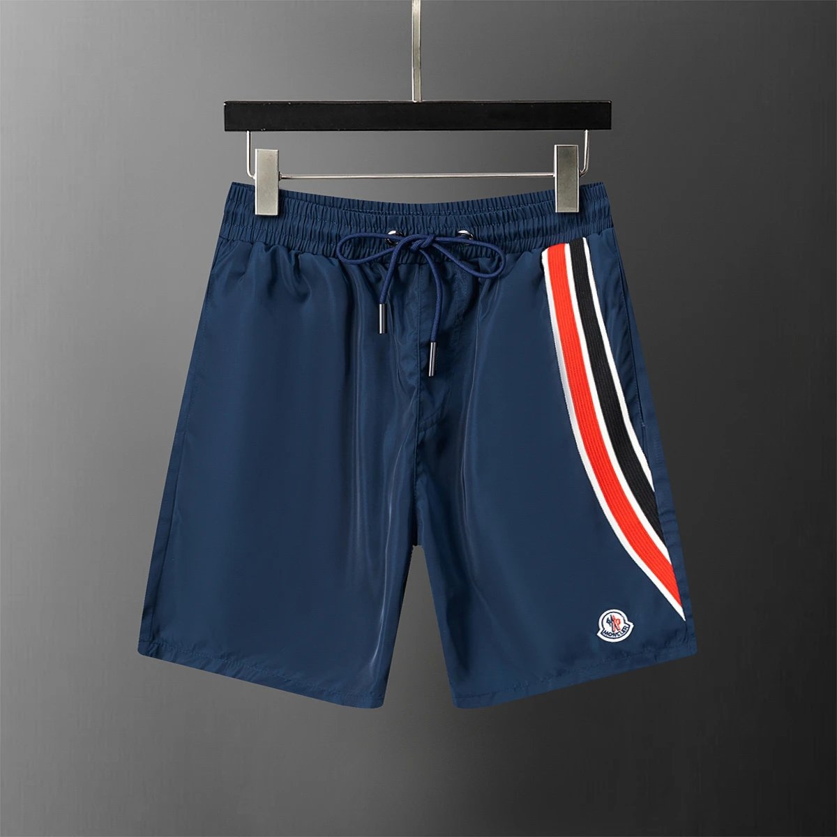 Moncler Logo Waistband Shorts Navy - 14