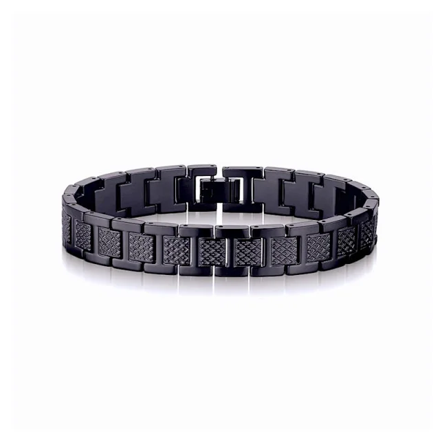 Lacoste Jewelry Textured Link Bracelet product detail image 3