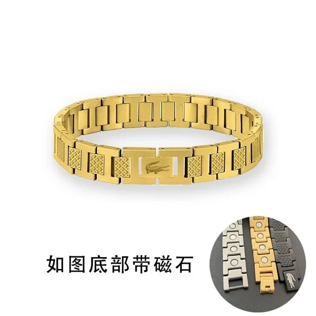 Lacoste Jewelry Textured Link Bracelet product detail image 9