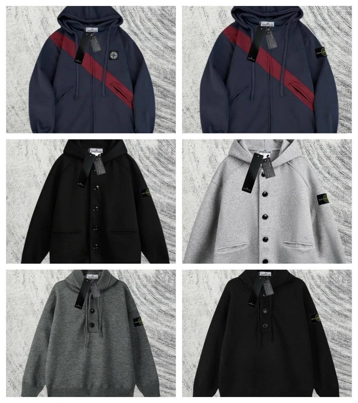 Stone Island Hooded Sweaters [