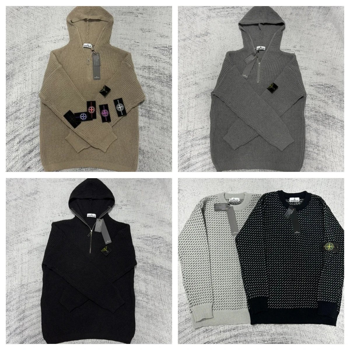 Stone Island Ribbed Hoodie & P