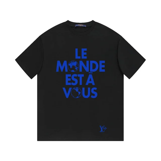 Louis Vuitton T-Shirts Short-Sleeve LV Logo Print product detail image 12