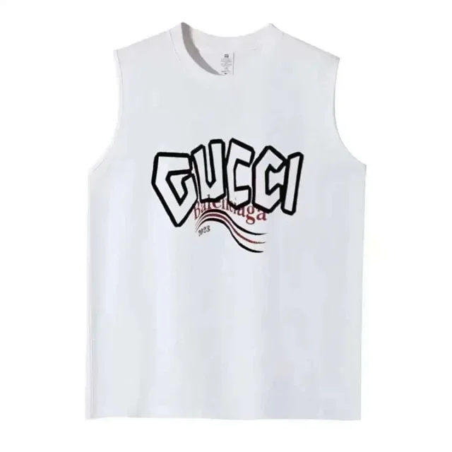Gucci T-Shirts Sleeveless Logo Print product detail image 12