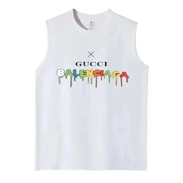 Gucci T-Shirts Sleeveless Logo Print product detail image 6
