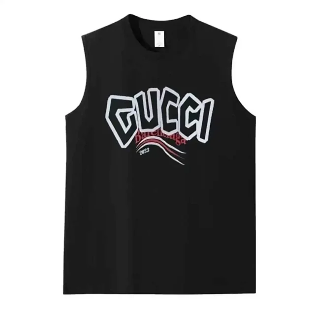 Gucci T-Shirts Sleeveless Logo Print product detail image 13