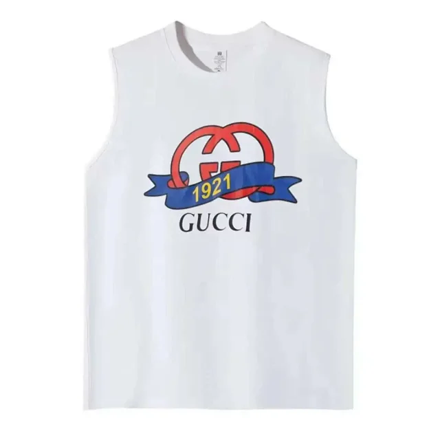 Gucci T-Shirts Sleeveless Logo Print product detail image 8