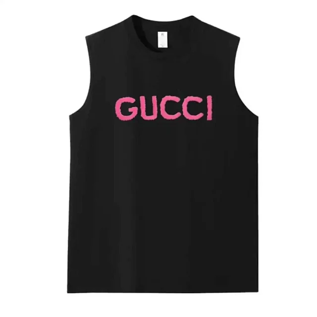 Gucci T-Shirts Sleeveless Logo Print product detail image 7