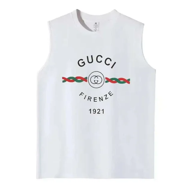 Gucci T-Shirts Sleeveless Logo Print product detail image 10