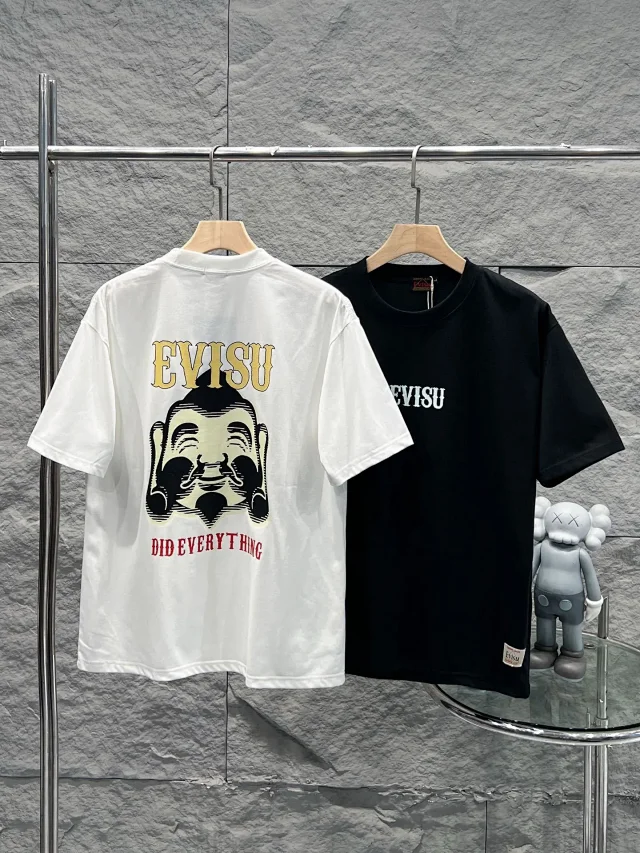 EVISU T-Shirts Loose-fit short-sleeve graphic logo T-shirt product detail image 13