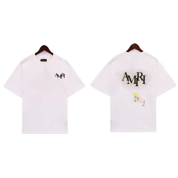 GRA Abstract Wave Circle Print Black T-Shirt - 10