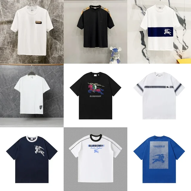 Burberry T-Shirts Short-Sleeve Logo and Graphic T-Shirt product detail image 1