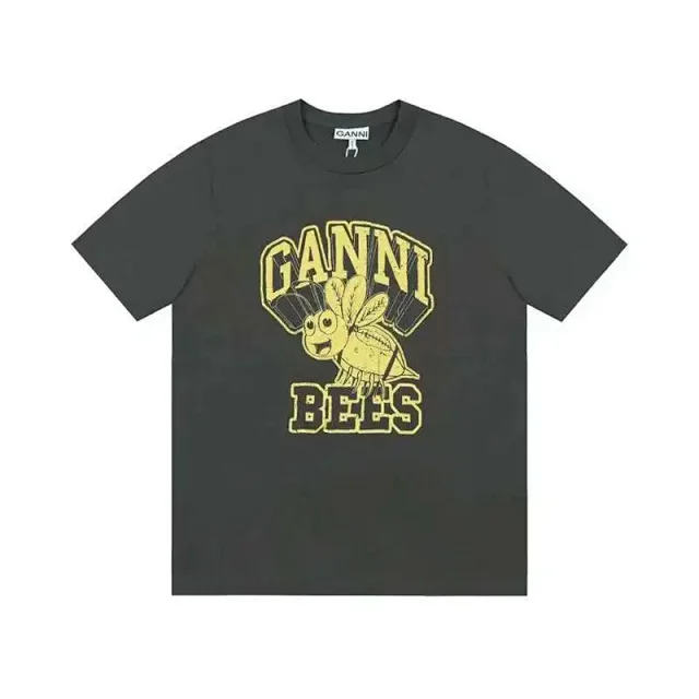 GANNI T-Shirts Graphic Print Short-Sleeve T-Shirt product detail image 13