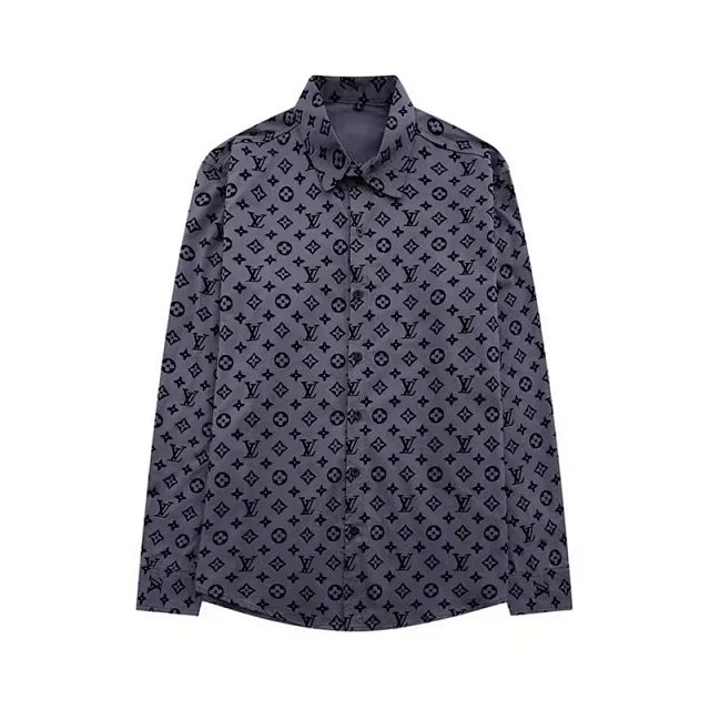 Unbranded Long-sleeve button-up shirts with assorted printed and monogram designs product detail image 13