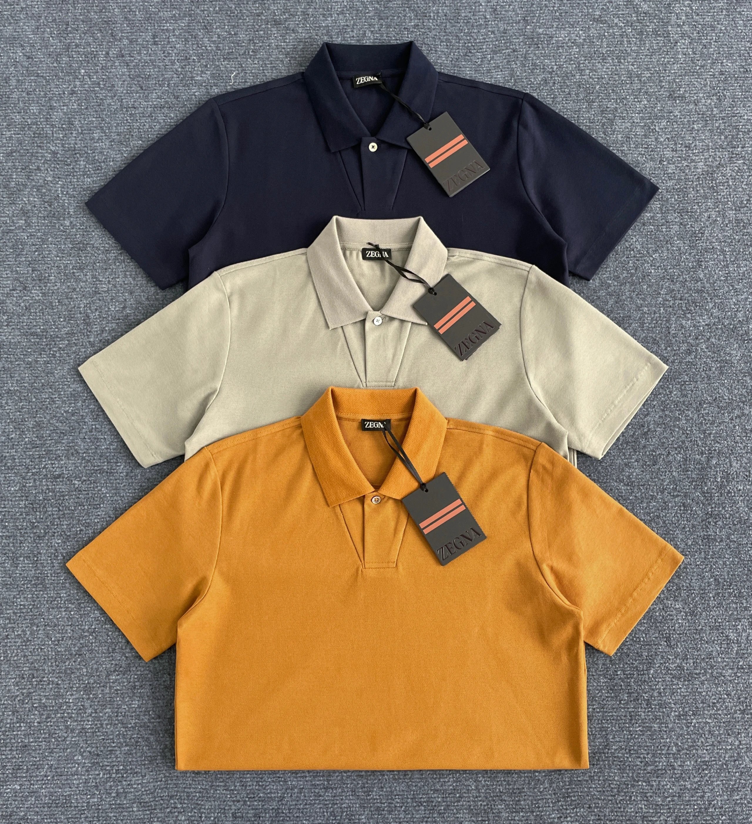 2025 New ZZ Italian Collar Men's Fashion Polo Shirt Italian Style Lapel Short Sleeve T-Shirt Trendy Classic Essential Rare Premium New