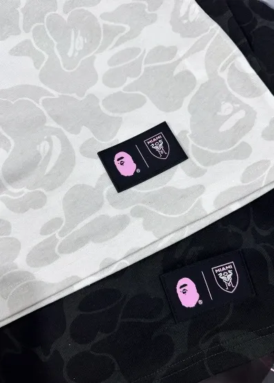 A Bathing Ape x Inter Miami CF Camo Jersey and Shorts Set White - 16