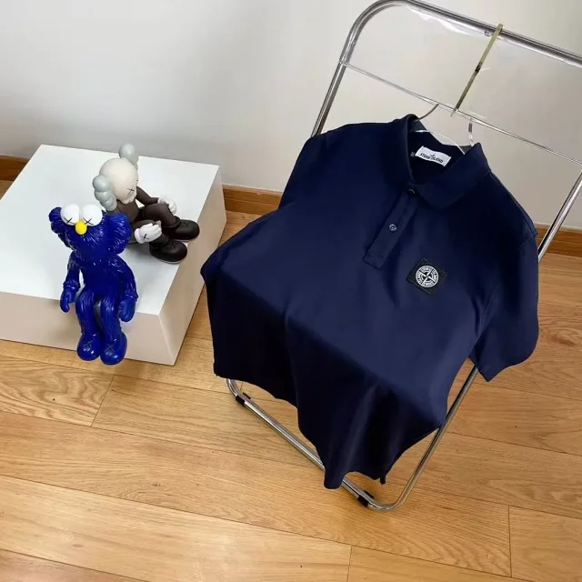 Stone Island Shirts Short-Sleeve Polo Shirt with Compass Badge product detail image 14