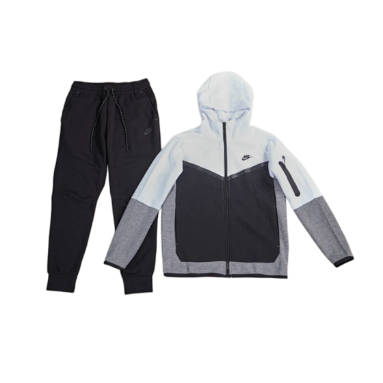 【DX38】Hooded Zipper Casual Jacket and Slim-Fit Jogger Pants Set