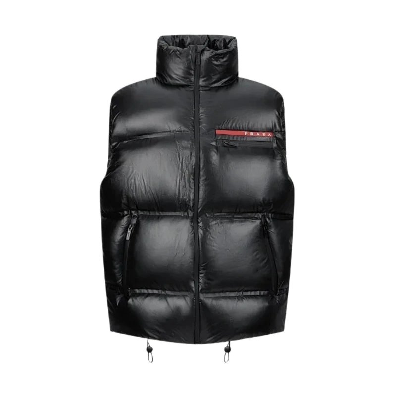 Prada Re-Nylon Linea Rossa Down Puffer Vest