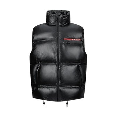 Prada Re-Nylon Linea Rossa Down Puffer Vest