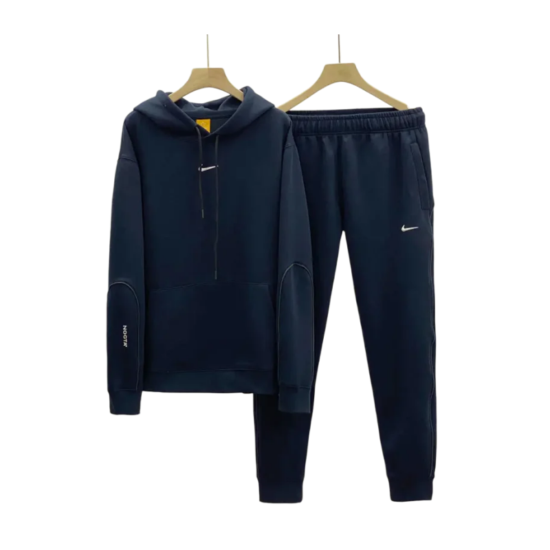 【DX38】Spring/Fall Men's Casual Hooded Pullover Set with Drawstrings