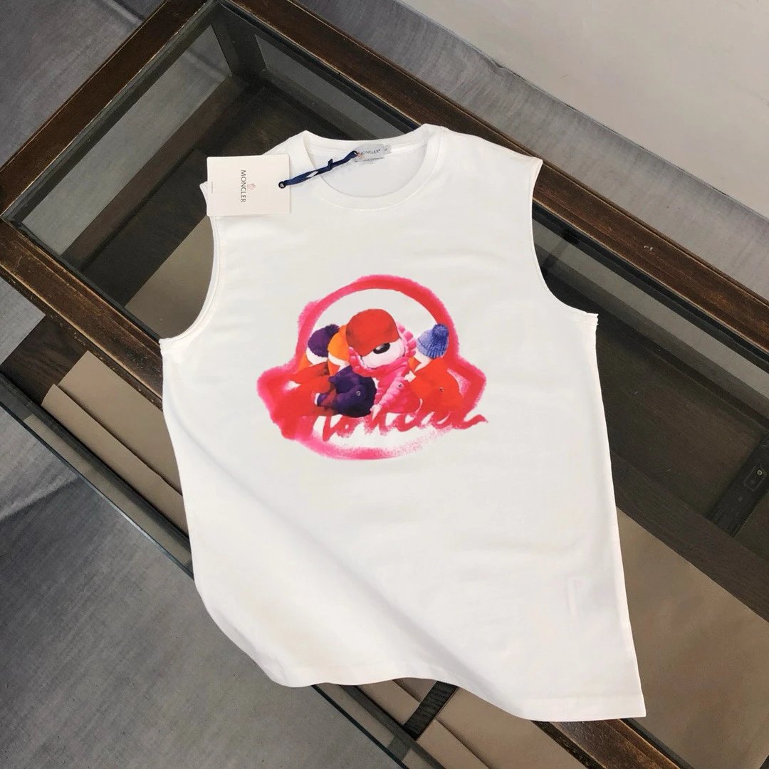 Moncler Vests Sleeveless Logo-Graphic Vest — 24