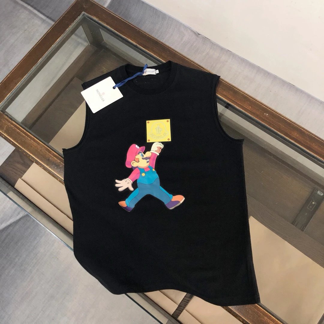 Moncler Vests Sleeveless Logo-Graphic Vest — 29