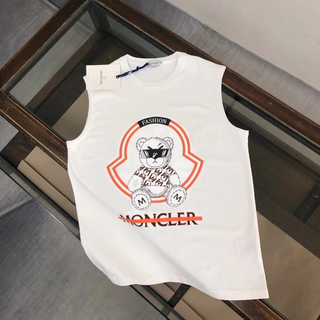 Moncler Vests Sleeveless Logo-Graphic Vest — 28