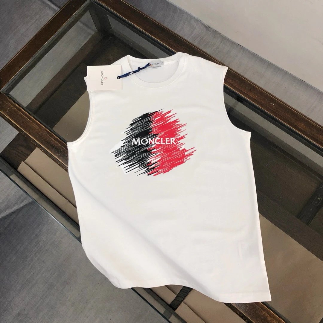 Moncler Vests Sleeveless Logo-Graphic Vest — 35