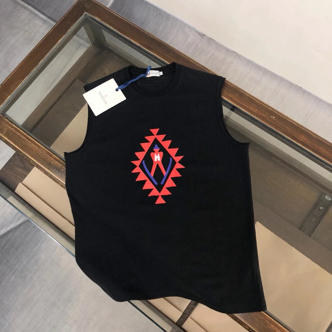Moncler Vests Sleeveless Logo-Graphic Vest — 18