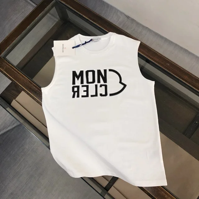 Moncler Vests Sleeveless Logo-Print Vest product detail image 11