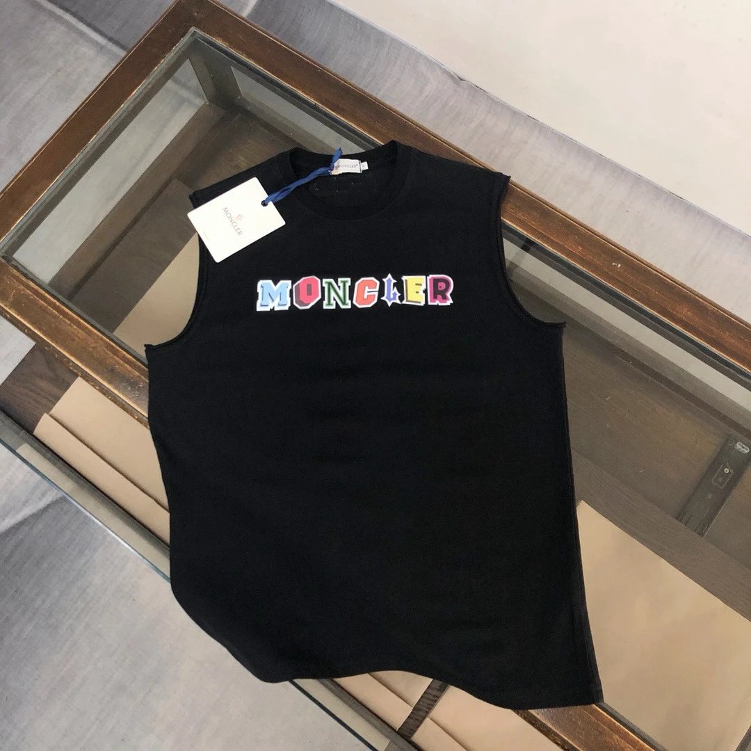 Moncler Vests Sleeveless Logo-Graphic Vest — 20