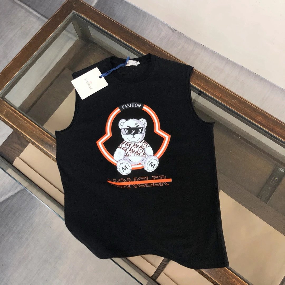 Moncler Vests Sleeveless Logo-Graphic Vest — 25