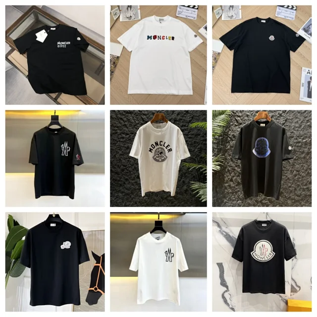 Moncler T-Shirts Short-Sleeve Logo Graphic product detail image 1