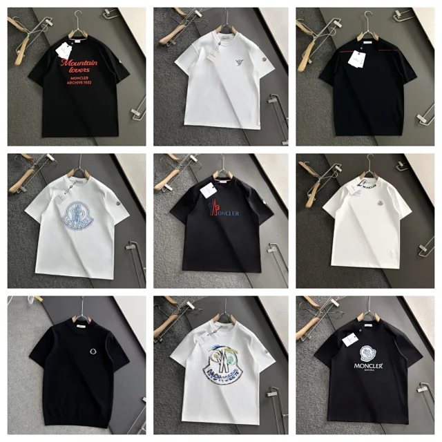 Moncler T-Shirts Short-Sleeve Logo T-Shirt product detail image 1