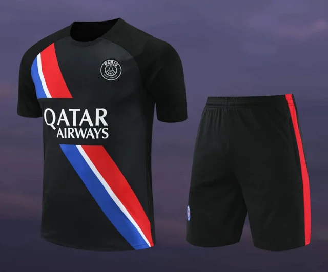 Paris Saint-Germain Football Jerseys Short-Sleeve Jersey and Shorts Set product detail image 5