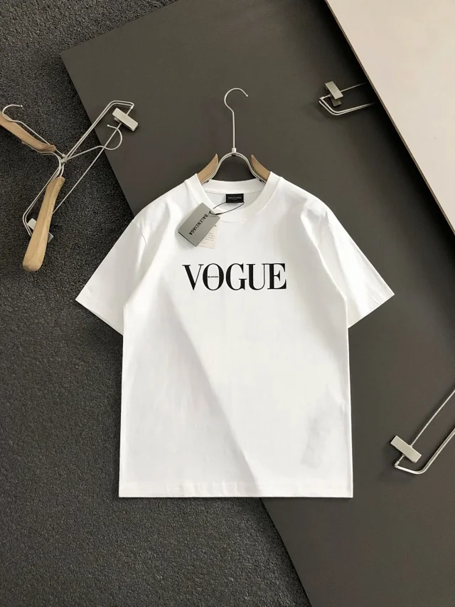 Balenciaga T-Shirts Short-Sleeve Graphic Logo product detail image 11