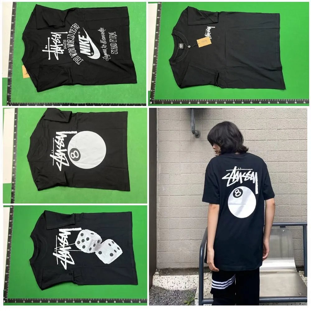 Stussy Classic Logo Oversized T-Shirt Black product detail 2 in Litbuy spreadsheet finds