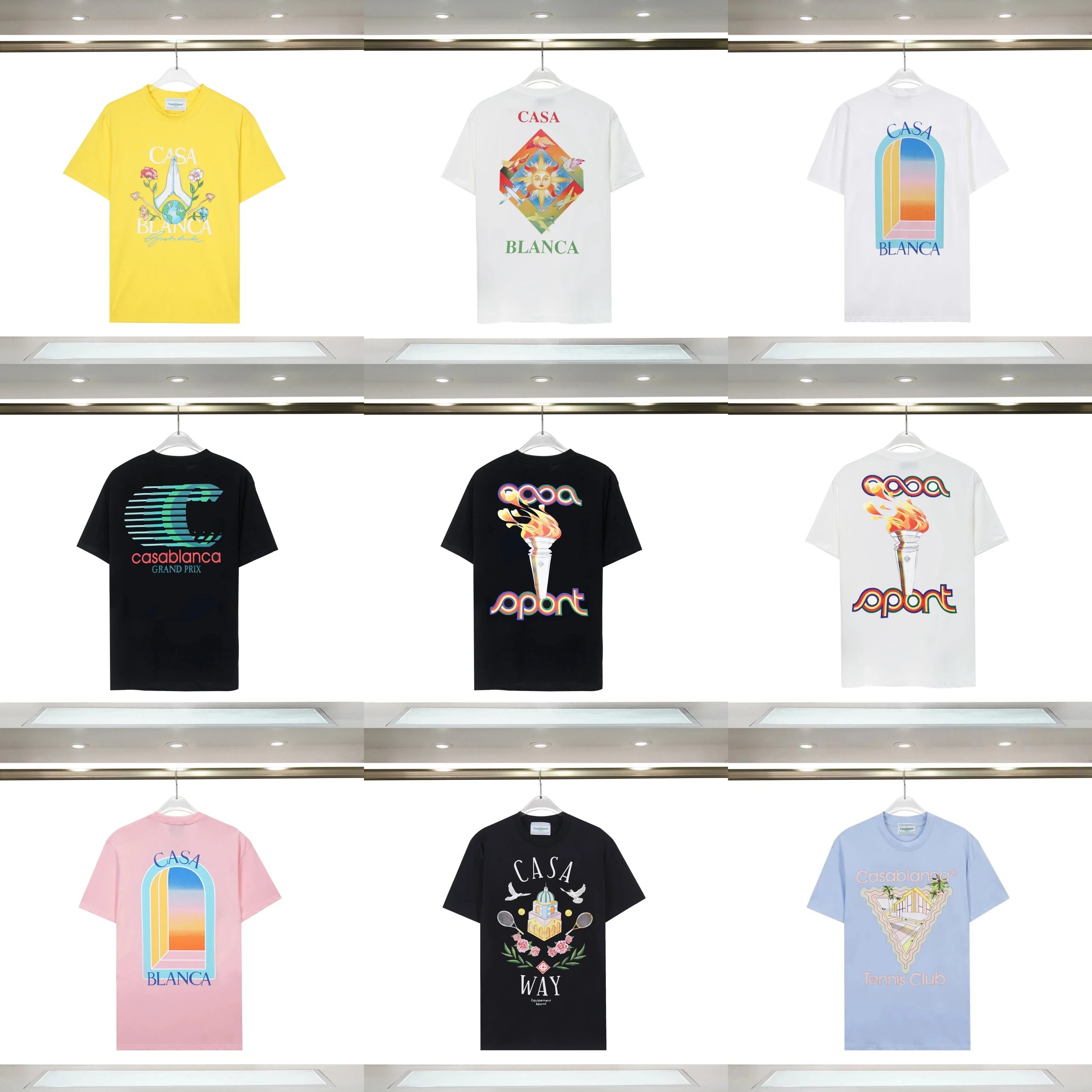 Casa Blanca Colorful Graphic T-Shirt Collection