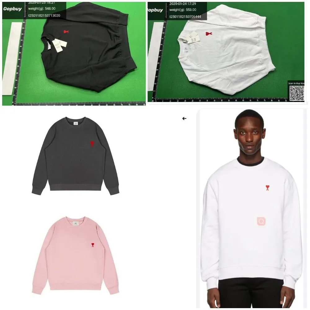 Ami Paris Heart Logo Sweatshir