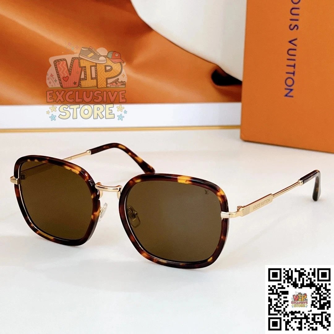 Louis Vuitton Chain Rimless Gradient Pink Purple Sunglasses - 9