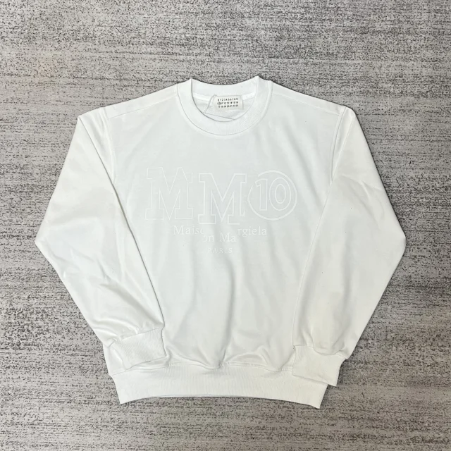 Maison Margiela Hoodies & Sweatshirts Crewneck sweatshirt with numeric graphic print product detail image 40