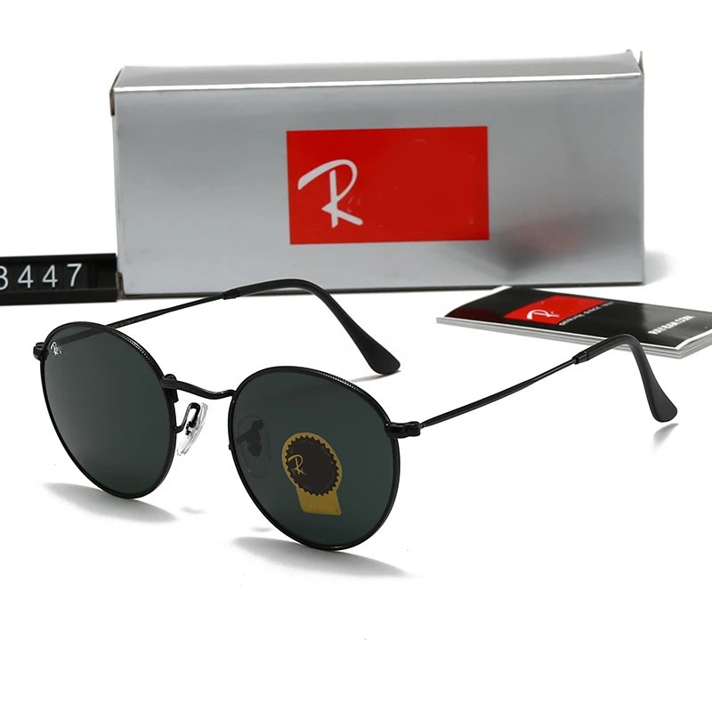 Ray-Ban 4612 Square Sunglasses Navy Frame Black Lens