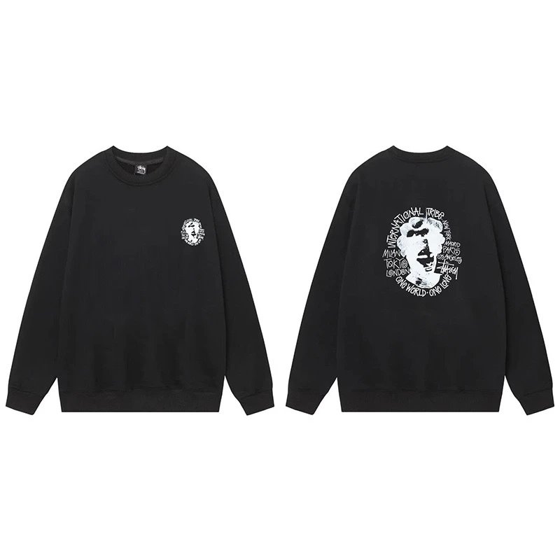 Stussy International Tribe Crewneck Black