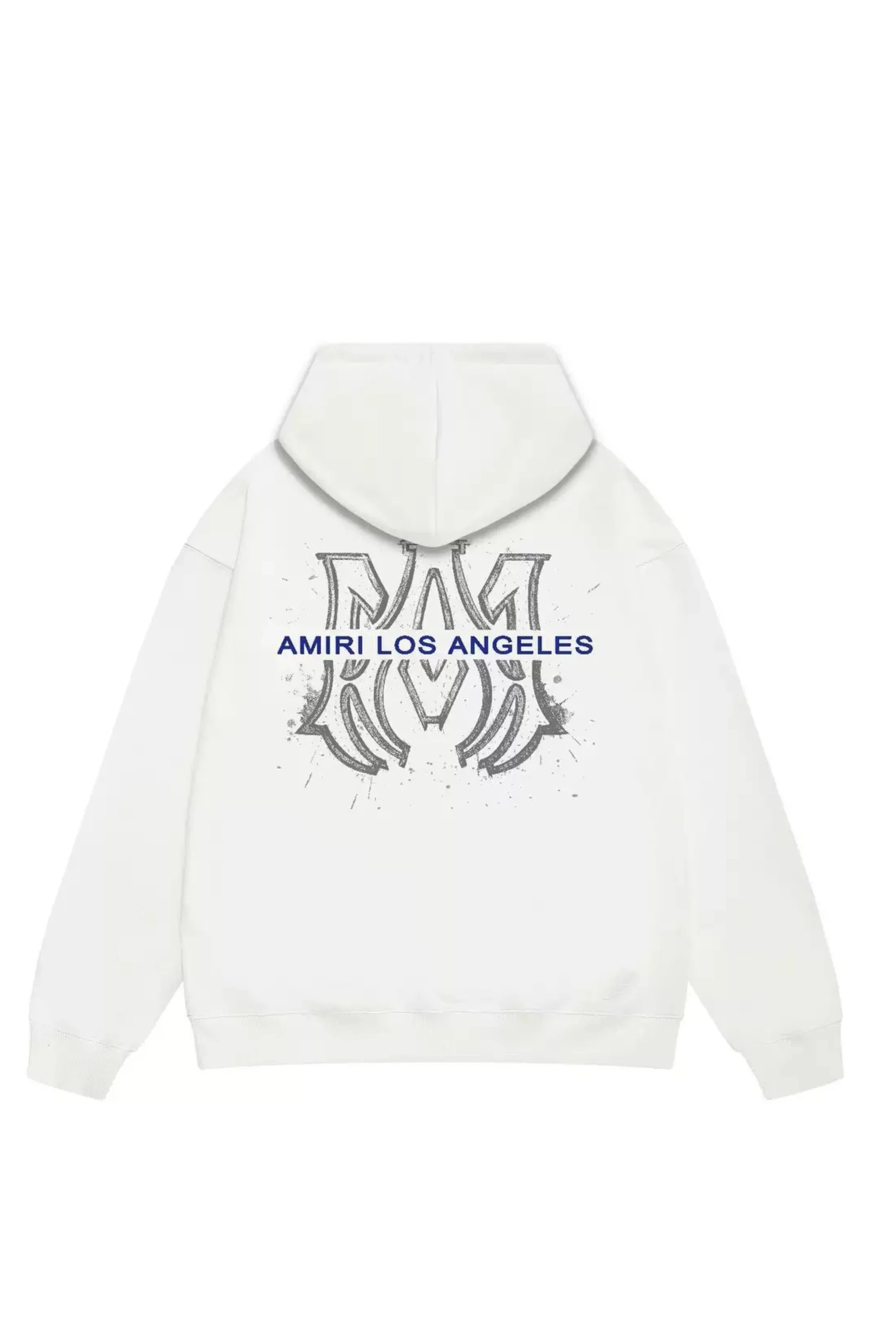 Amiri Patchwork Hoodie Navy - 5