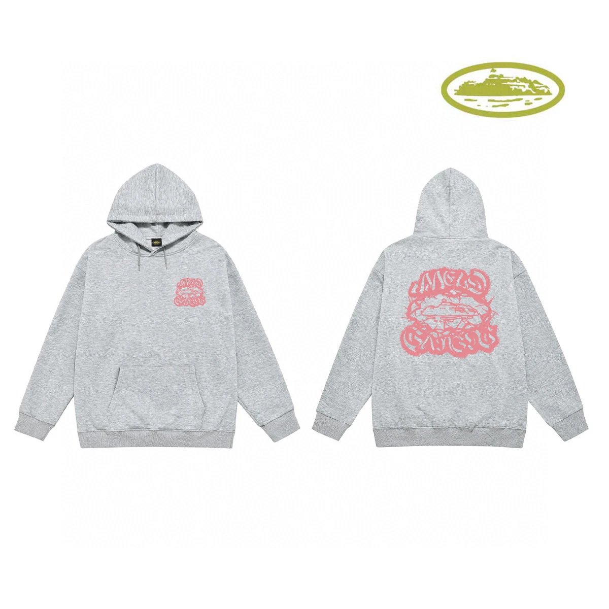 Corteiz Logo Hoodie Gray - 8