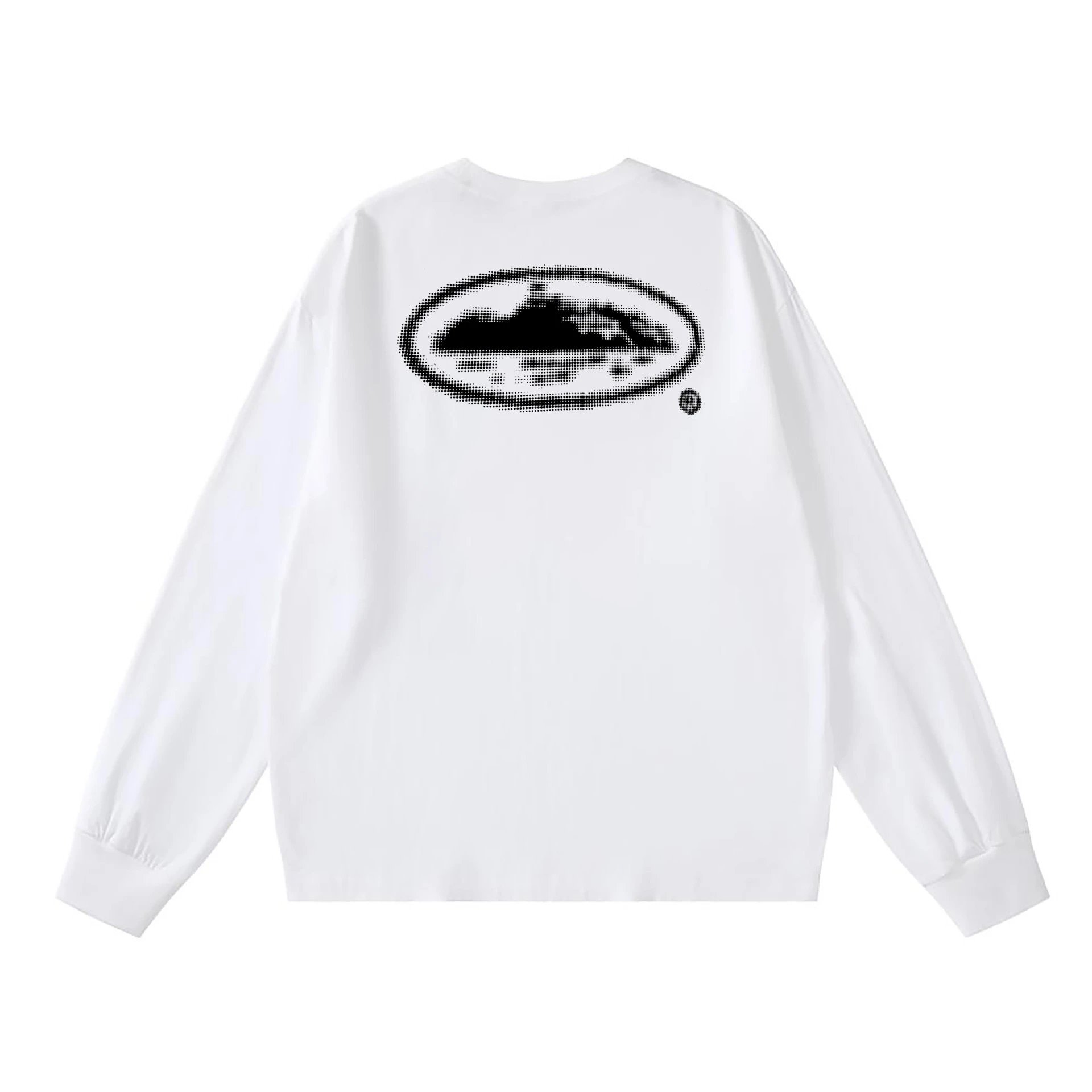 Ecko Unltd Pixel Rhino Logo Crewneck White
